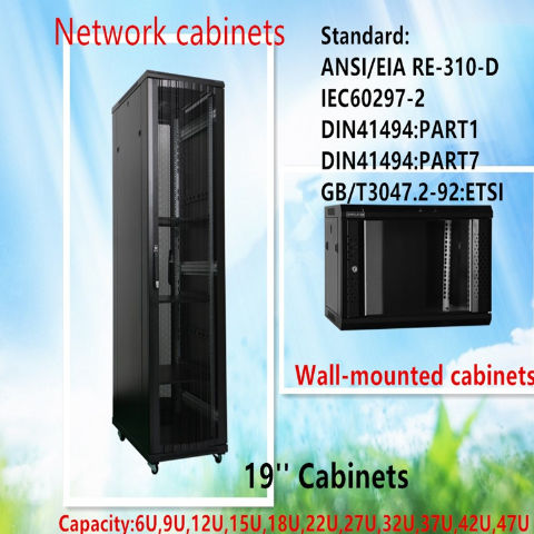 19 inch network data center cabinets server rack, server rack cabinet ...