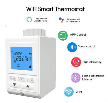 Buy Wholesale China Electronic Radiator Thermostat Valve Digital Head Thermostatic (electronic Trv) & Zigbee Smart Thermostatic Radiator USD 18.5 | Global Sources