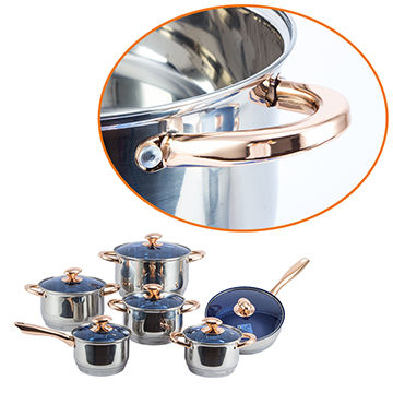 12 PCS Stainless Steel Kitchen Ware in Cookware Set with Bakelite Handles -  China Kitchenware and Stainless Steel Cookware price