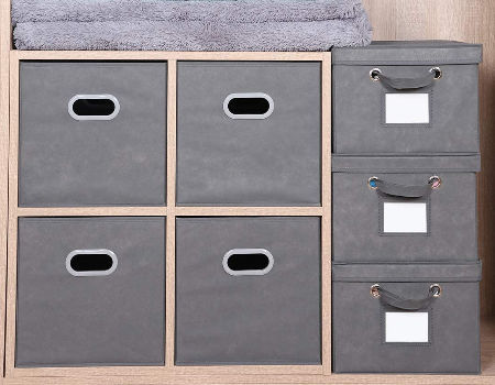 Closet Storage Bins with Lid and Handles for Home Using to store Clothes, Toys, Books etc. supplier