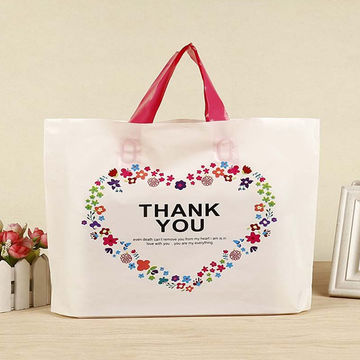 Buy Wholesale China High-end Fashion Clothes Clothing Cosmetics Plastic Bags  Custom Printed Gift Packing Shopping Bag & Plastic Gift Bags at USD 0.07