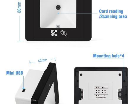 China Wiegand TTL RS232 RS485 ID Card QR Code Reader Scan Engine HM20 ...