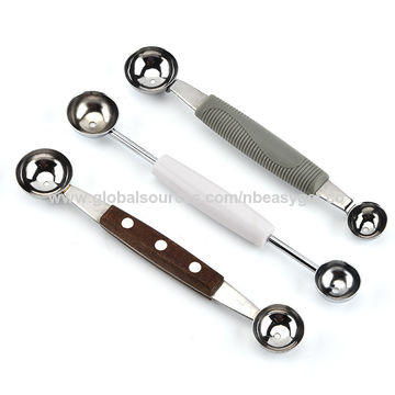 Buy Wholesale China Stainless Steel Double-sided Melon Baller Mini Scoop &  Scoop at USD 1.43