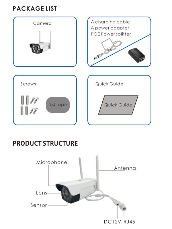 ChinaHome security wireless outdoor waterproof IP66 2mp wifi ip box ...