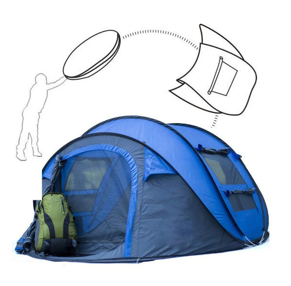 Tent after camping