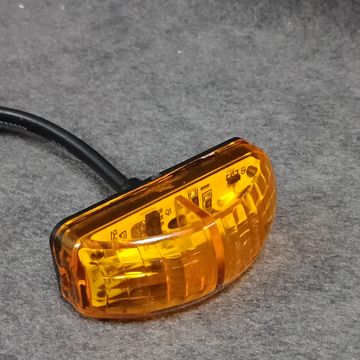 2 X Neon Orange Clutter 12/24v LED Side Lights for Truck Car Trailer