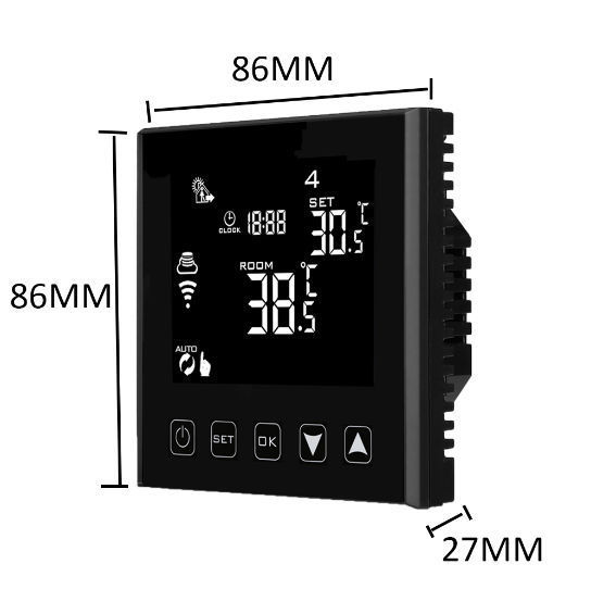 Buy Wholesale China Programmable Protouch-wifi Smart Thermostat Black & Programmable Smart Thermostat at USD 25 | Sources