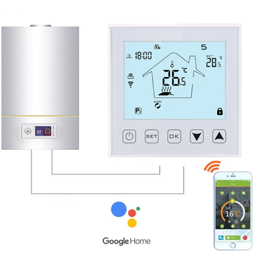 Buy Smart Life WIFI Temperature Sensor Heating Boiler Cool Controller Remote  Switch Thermometer Thermostat Alarm App Control by Just Green Tech on Dot &  Bo