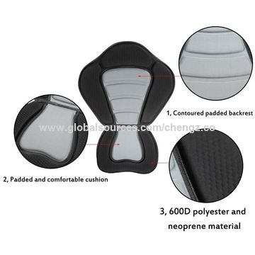 Asiento de barco plegable impermeable para pesca, asiento de kayak ajustable para tabla de paddle surf