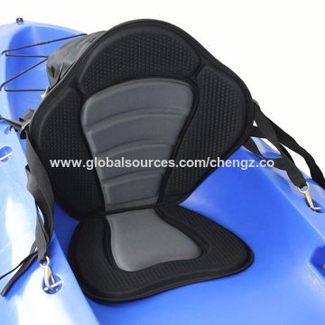 Asiento de barco plegable impermeable para pesca, asiento de kayak ajustable para tabla de paddle surf
