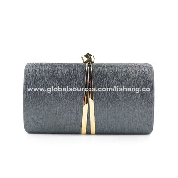 Grey Party Wear Ladies Pu Leather Handbag at Best Price in New