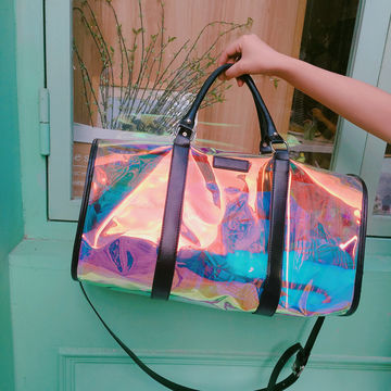 Custom Transparent Leisure Weekend Holographic Overnight Beach PVC Clear  Travel Sports Waterproof Fitness Duffel Gym Duffle Bag - China PVC  Transparent Bag and PVC Clear Bag price