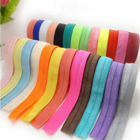 Buy Wholesale China 5/8 Shiny Fold Over Elastic Ribbon Tie Dye Elastic  Band Webbing For Hair Tie Diy & Shiny Fold Over Elastic Ribbon at USD 0.08