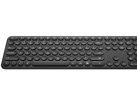 Keyboard With Rounded Top 110keys 2.4Ghz wireless keyboard, office use, round key caps with slim ...
