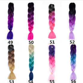 China Factory Wholesale Braid Hair, Synthetic Braiding Hair, Synthetic 