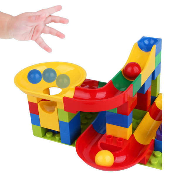Customize colorful fun toys plastic rotation building blocks DIY ...