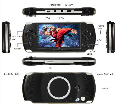 Vente Console de jeu portable X6 avec écran IPS de 4,5 pouces