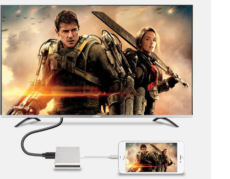 Compre Relámpago Al Convertidor Del Adaptador De Hdmi Vga Sistema De Pesos  Americano, 4 En 1 Adaptador Digital Del Sistema De Pesos Americano Para El  Iphone, Ipad, Ipod y Relámpago Al Adaptador