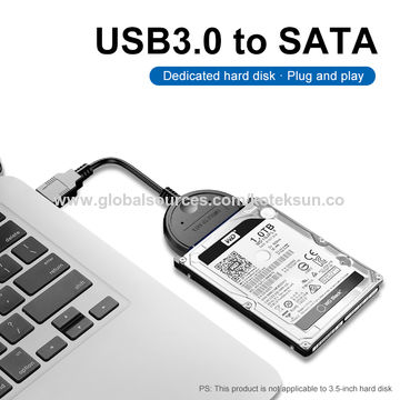 Câble adaptateur USB 3.0 vers SATA pour disque dur externe, jusqu'à 6 Gbps,  22 broches