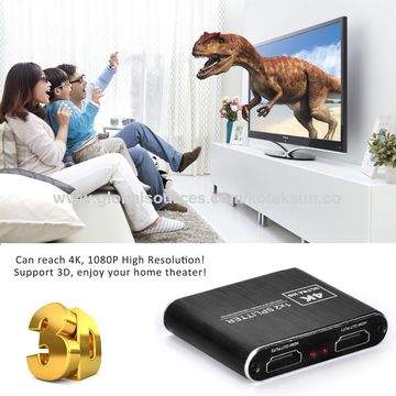 Buy Wholesale China Hdmi Splitter 1 In 2 Out,4k Hdmi Splitter 1 X 2 For Dual  Duplicate Monitors Xbox Ps-4 Blu-ray Player & Hdmi Splitter, 1x2 Hdmi  Splitter, Hdmi Adapter at USD