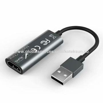 Mini carte de capture vidéo 4K 1080P 60fps HDMI vers USB carte de capture  vidéo de jeu en direct