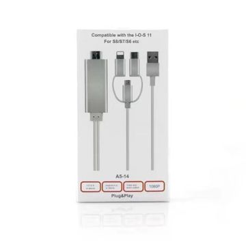 Adaptador Hdmi Mhl Para Iphone Lightning To HDMI Cable For IOS