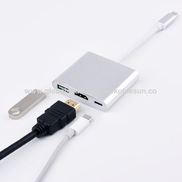 Type C adapter, 3 in 1Type-C adapter, type C TO HDMI+PD+USB3.0