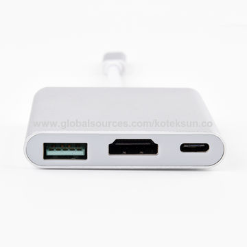 Type C adapter, 3 in 1Type-C adapter, type C TO HDMI+PD+USB3.0
