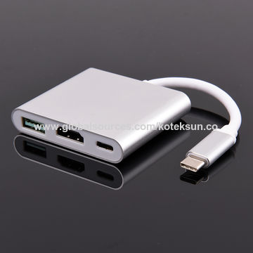 Type C adapter, 3 in 1Type-C adapter, type C TO HDMI+PD+USB3.0