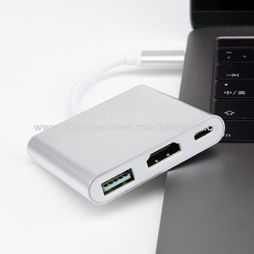 Type C adapter, 3 in 1Type-C adapter, type C TO HDMI+PD+USB3.0