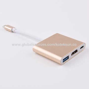 Type C adapter, 3 in 1Type-C adapter, type C TO HDMI+PD+USB3.0