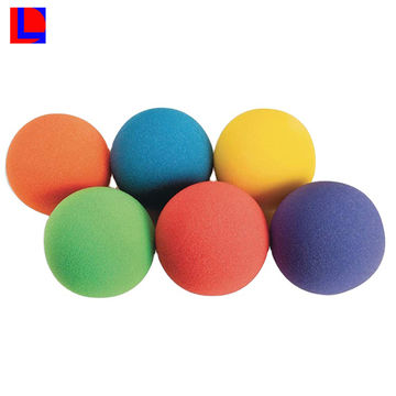 Pelotas silenciosas de espuma, bola de espuma de alta densidad sin  recubrimiento, pelota de esponja para interiores y exteriores, suave y  flexible