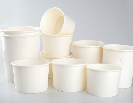 White Paper Soup Cup With Paper Lid-Yanxiyan Paper&Plastic
