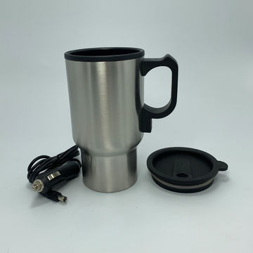12v Travel Car Thermos Thermal Heating Mug Cup Kettle Plug Heated