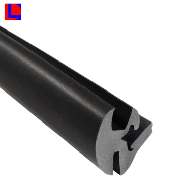 Joint silicone noir 13x6mm pour serrage du verre dans les profilés