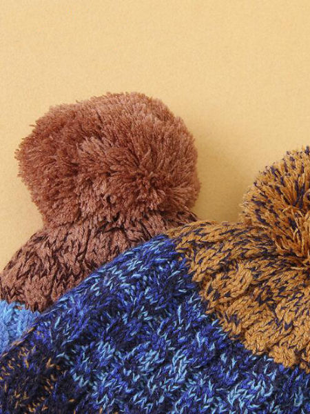 3 Pcs Kids Scarf Mittens and Hat Set for Boys and Girls Winter Knit Pompom Beanie and Infinity Scarf supplier