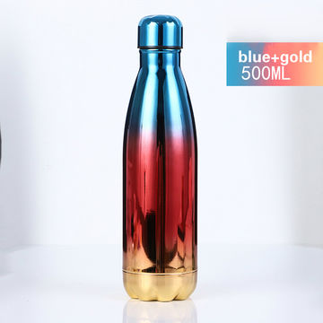 Gradient Color Stainless Steel Vacuum Bottle Digital Temperature