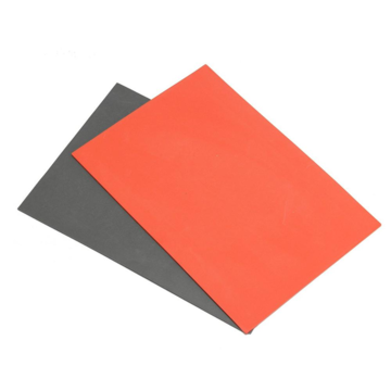 China Wholesale industrial shock absorbing black color rubber sheet on