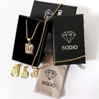Sodio 24K Gold Initial Necklaces for Men 2 pcs Set Men and Women Pendant Initial Necklaces Jewelry Gold Coin Necklace with Initial from A to Z 