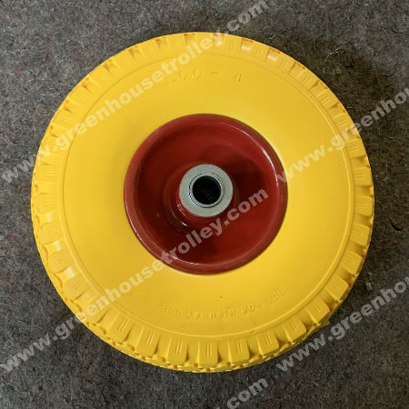 Details about   Wheel & 10 Inch PU Solid Puncture Proof Tyre 260x85 & Bearings Sack Hand Truck 