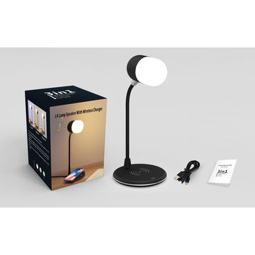 Lampe De Bureau Led Pliable A Chargement Sans Fil, Noir, Modele