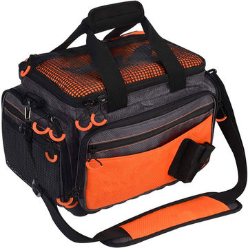 Lixada Portable Multifunctional Canvas Fishing Shoulder Bag Pack Fishing  Tackle Bag Fishing Lure Reel Bag Pouch Case 