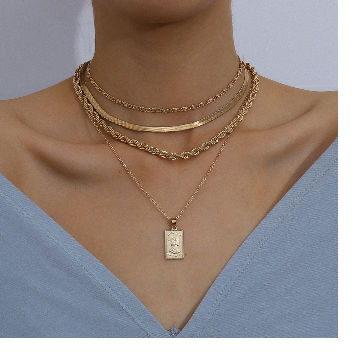 Download China New Fashion Multi Layered Chain Necklace Women Gold Diamond Necklace Pendant On Global Sources Alloy Necklace Statement Necklace Fashion Necklace