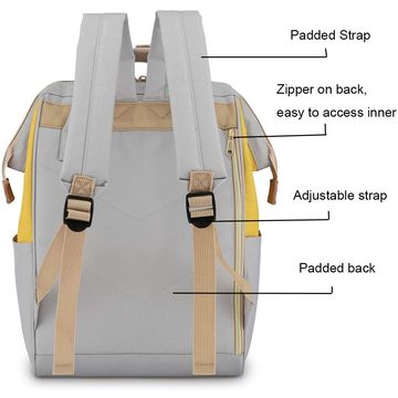 Waterproof Student Backpack Travel School Bag College Book Bags 32*12*43 CM  Gray