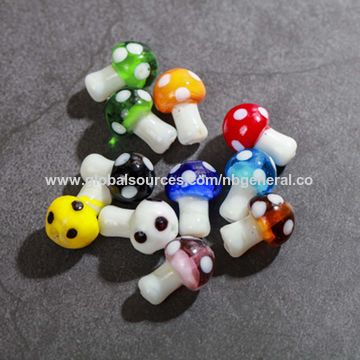 Wholesale Mushroom Handmade Lampwork Beads Strands 