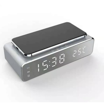 China Portable fast charger Wireless Charger with Clock , Time ...