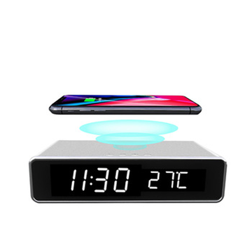 China Portable fast charger Wireless Charger with Clock , Time ...