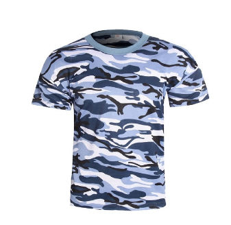 Source custom men blue camouflage glitter oem sublimated cotton