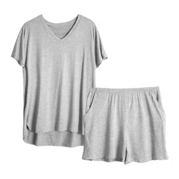 Wholesale 95%modal 5%spandex Lightweight Women's Pajamas Plain T-shirt And Shorts  Sleepwear Sets - Buy China Wholesale Women Pajamas Sleepwear $5