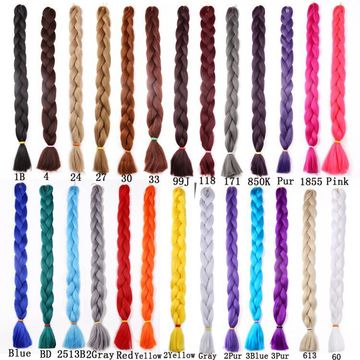 China Synthetic ultra braid kanekalon hair braid 82inch 165g hot water ...